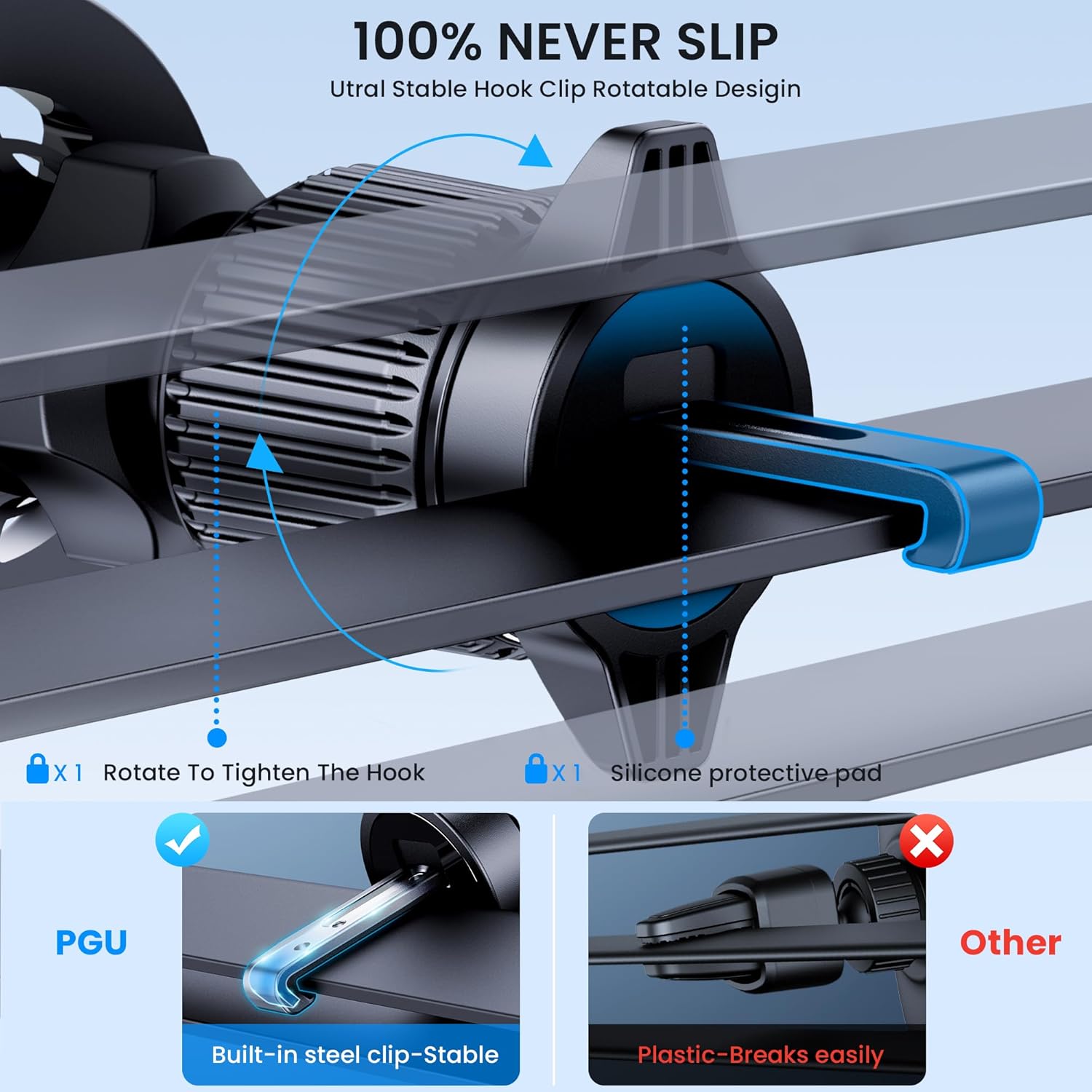 MagSafe Car Mount – Strong Magnets, 360° Adjustable Phone Holder for iPhone 12–14 Pro Max & All Phones